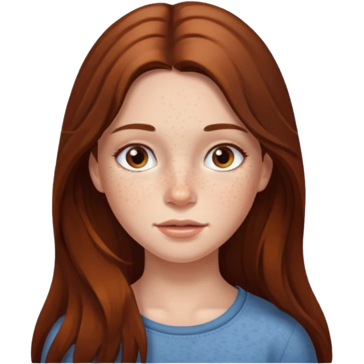 kahverengi uzun saçlı kız emoji