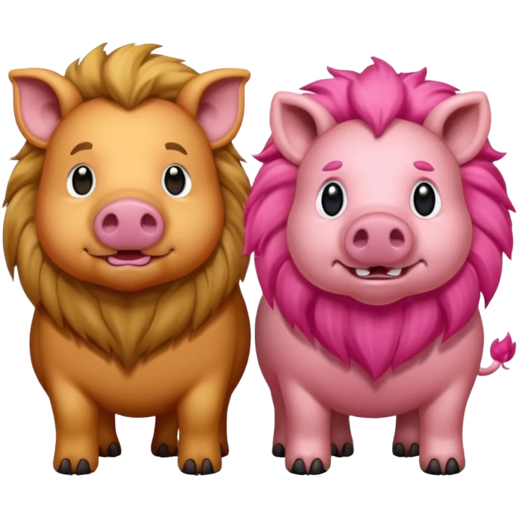 🐷+🦁 emoji