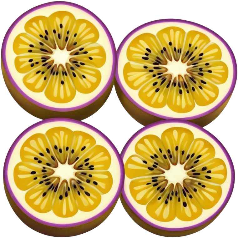 passionfruit slice emoji