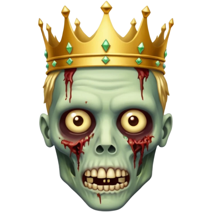 zombie wearing crown  emoji