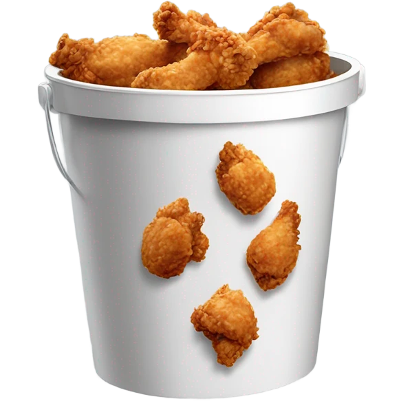 KFC fried chicken bucket emoji