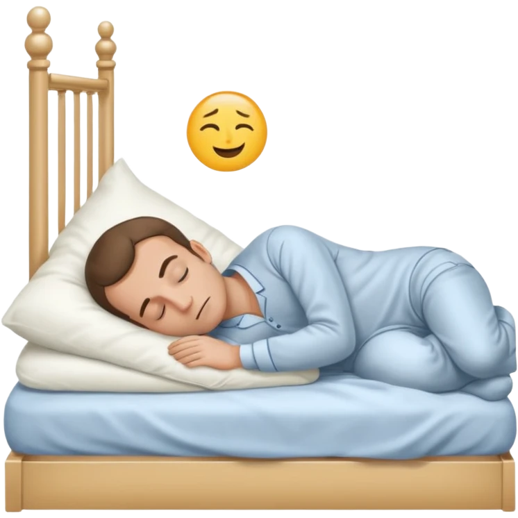 Macron qui dort dans sont lit emoji