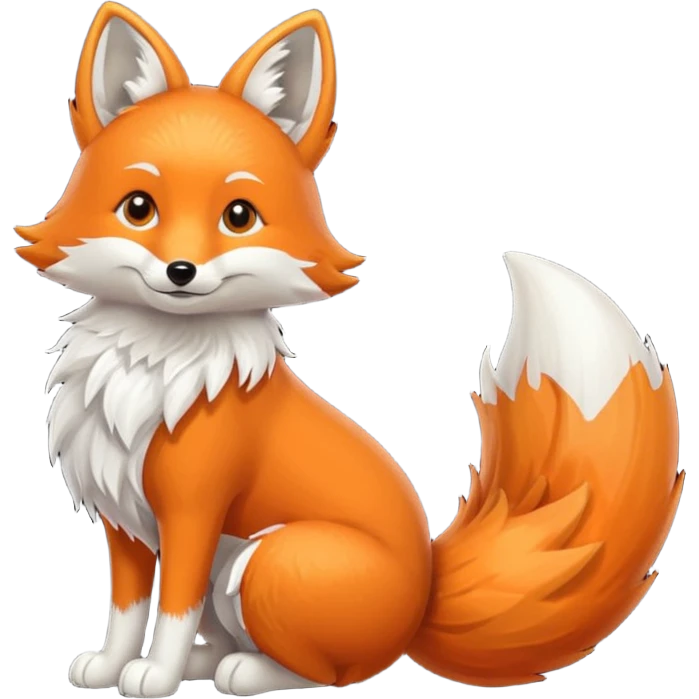 big fox tail emoji