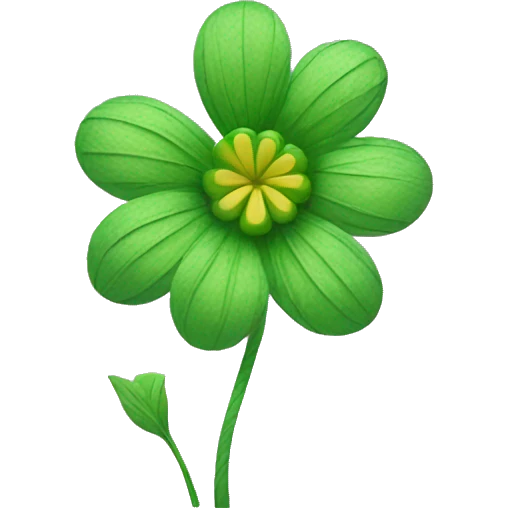 greenthread flower emoji