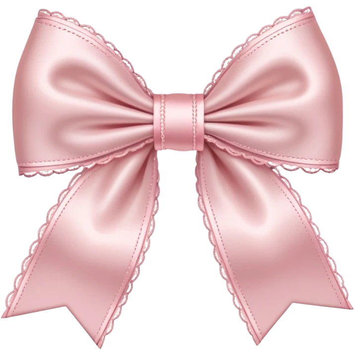 light pink laced bow emoji emoji