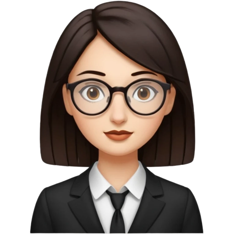 pria tinggi dengan menggunakan pakaian formal memakai kacamata bulet hidung mancung, berambut hitam namun agak coklat emoji