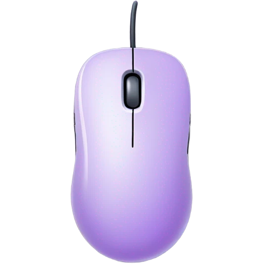 Lilac computer mouse emoji