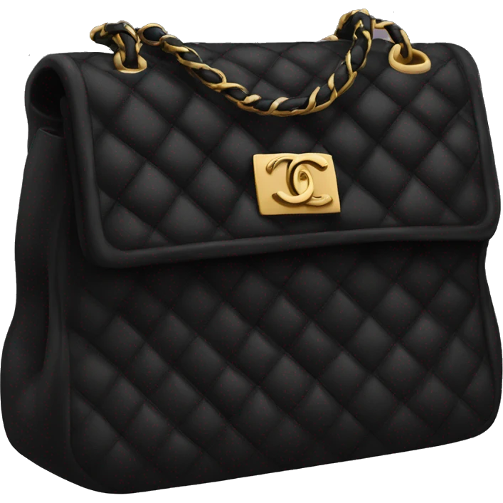 Black Chanel bag  emoji