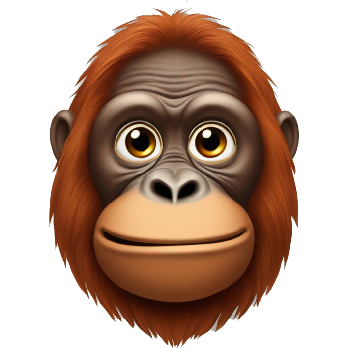 maymun kafalı orangutan emoji