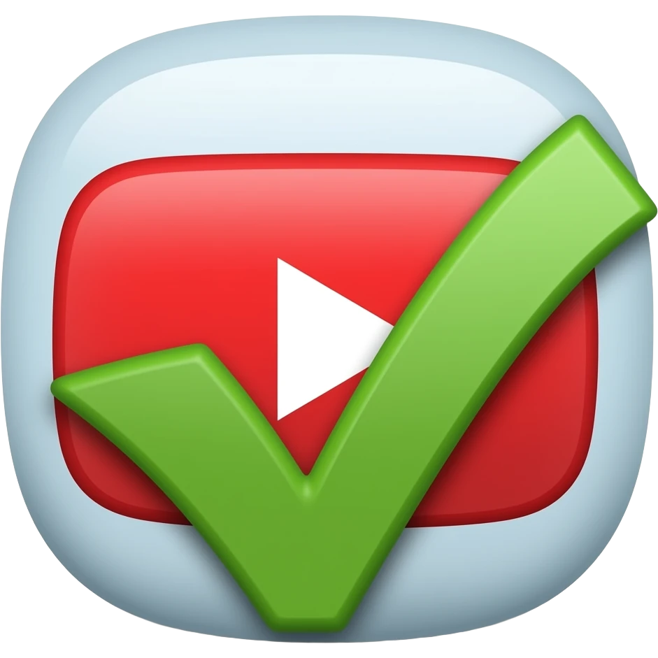YouTube verify logo emoji