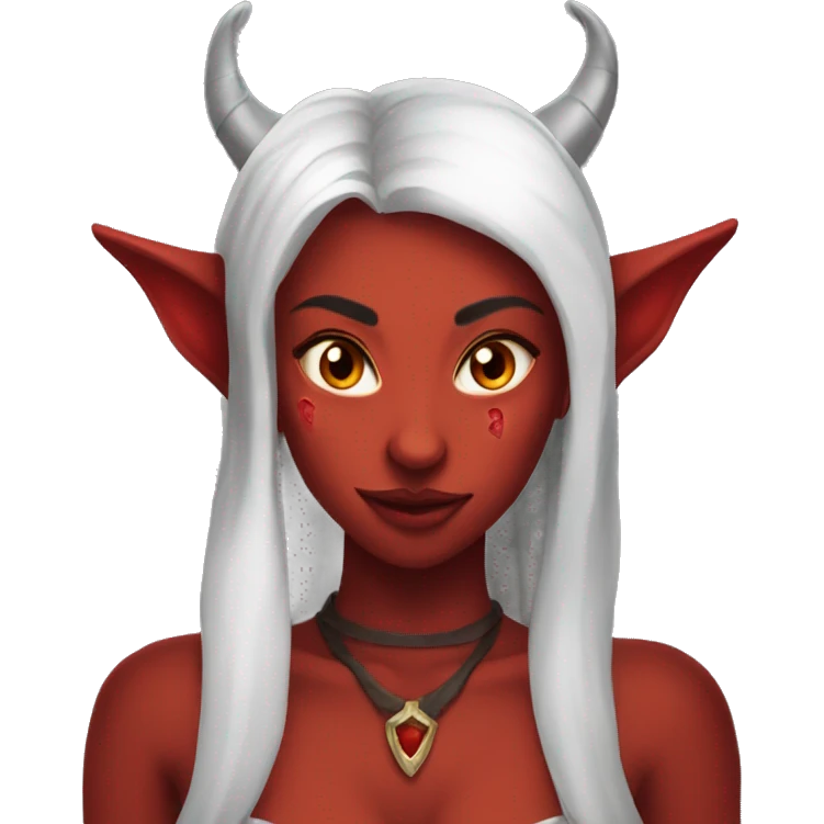 Meru the red skin succubus emoji