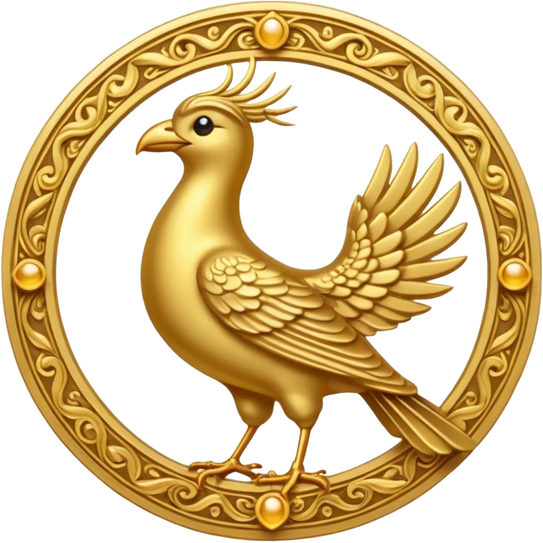 Zoroastrian bird symbol emoji