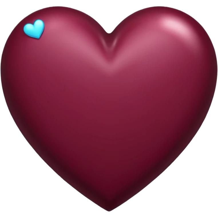 Corazón de color vinotinto oscuro emoji