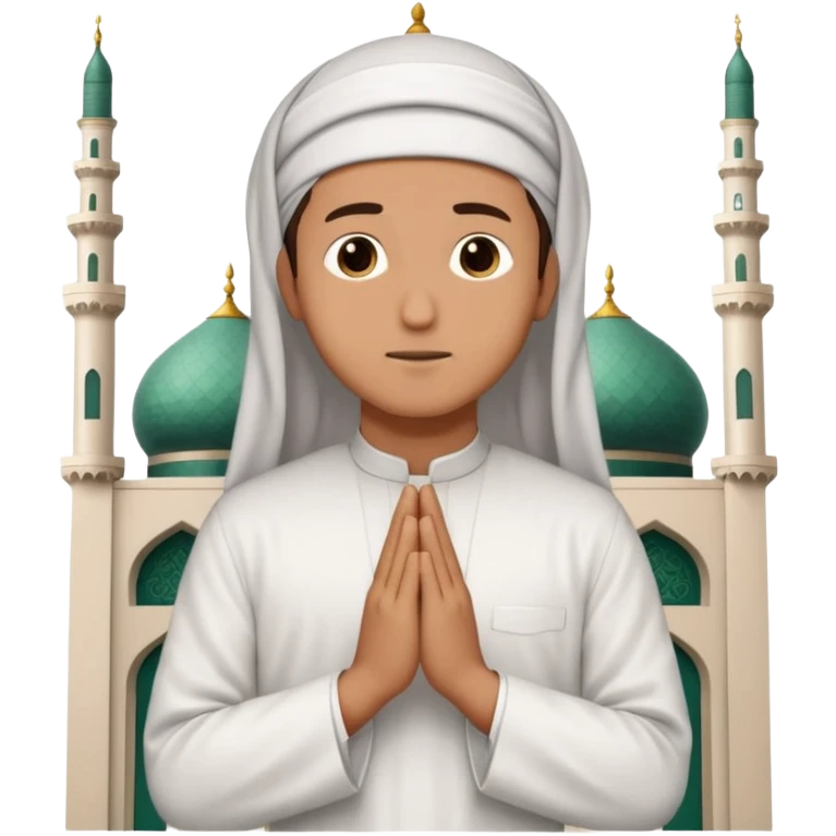 A person praying in Islam religion  make it a 2d pls emoji