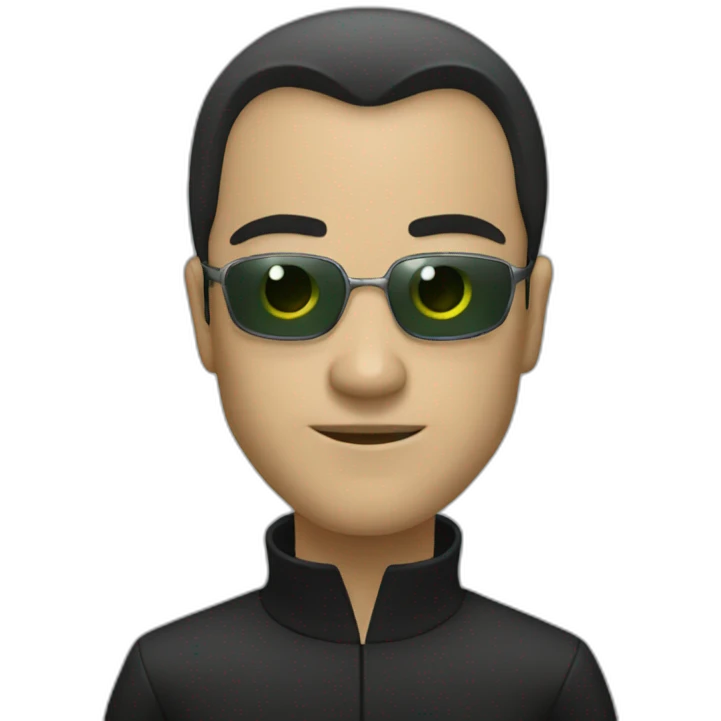 Neo from matrix emoji
