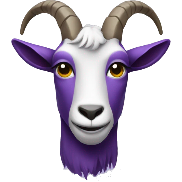 Purple goat emoji
