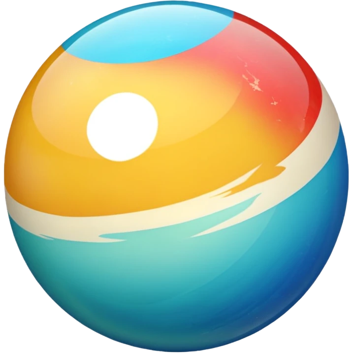 playing marble, marble ball emoji