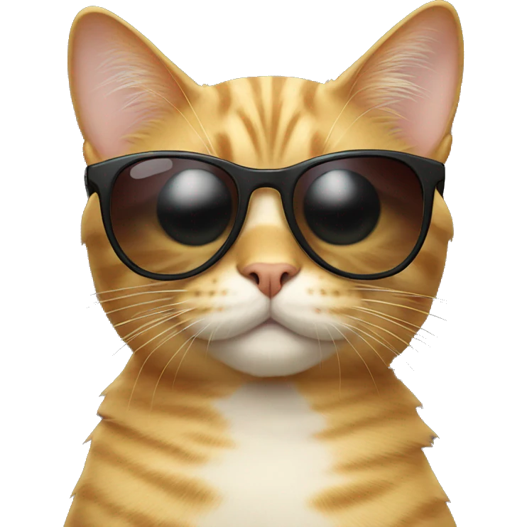 Cat with sunglasses emoji