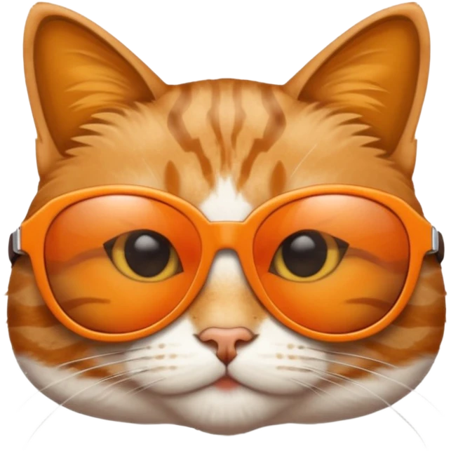 Cat wearing sunglasses emoji