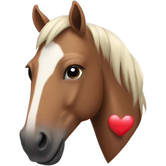 horse with heart emoji