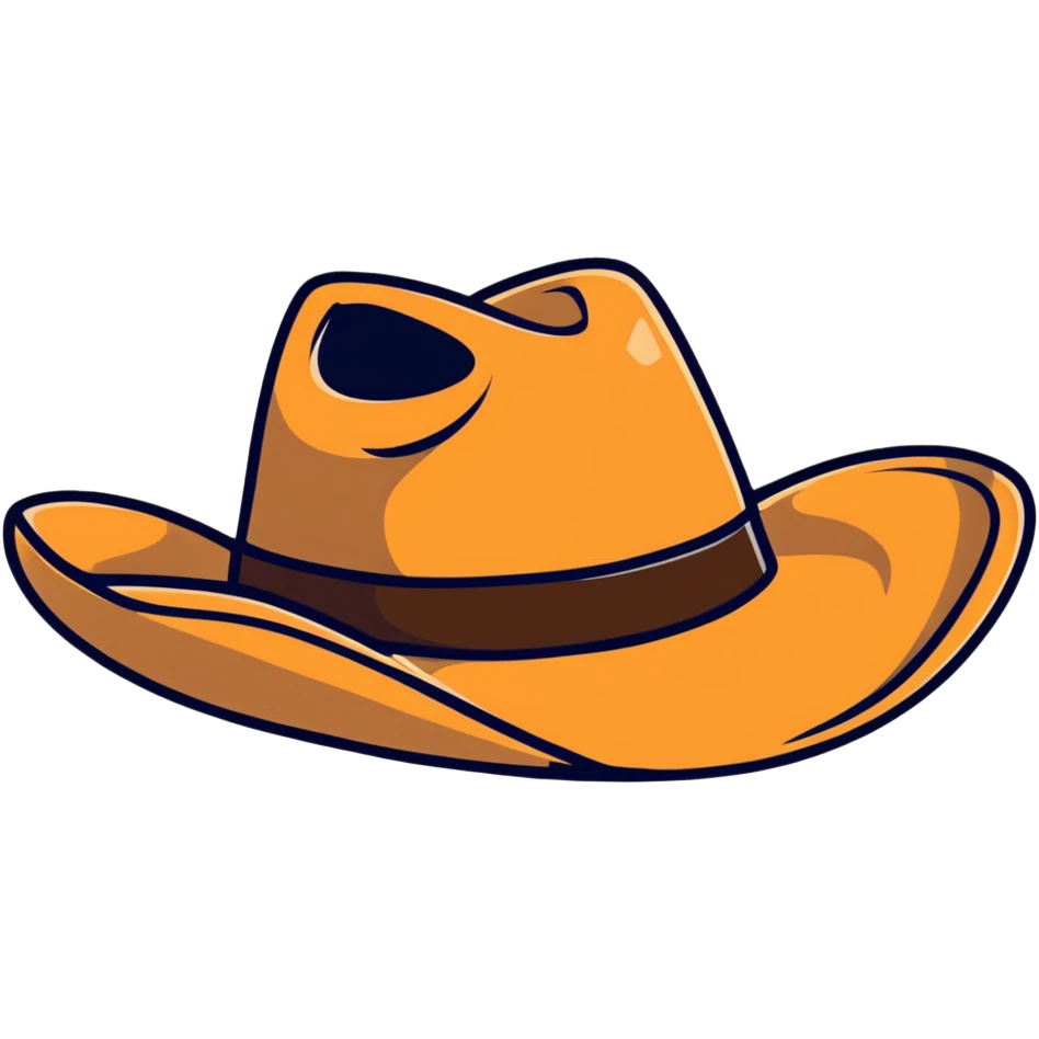 Texas cowboy hat emoji