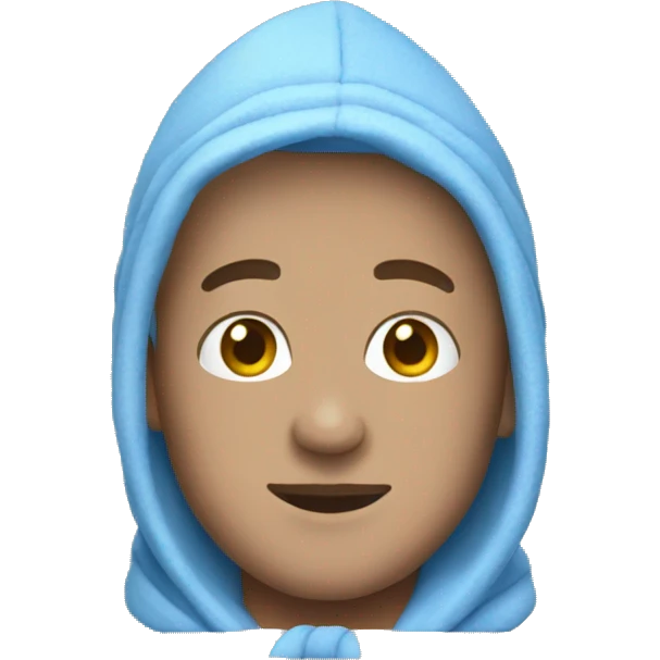 Blue bath robe emoji