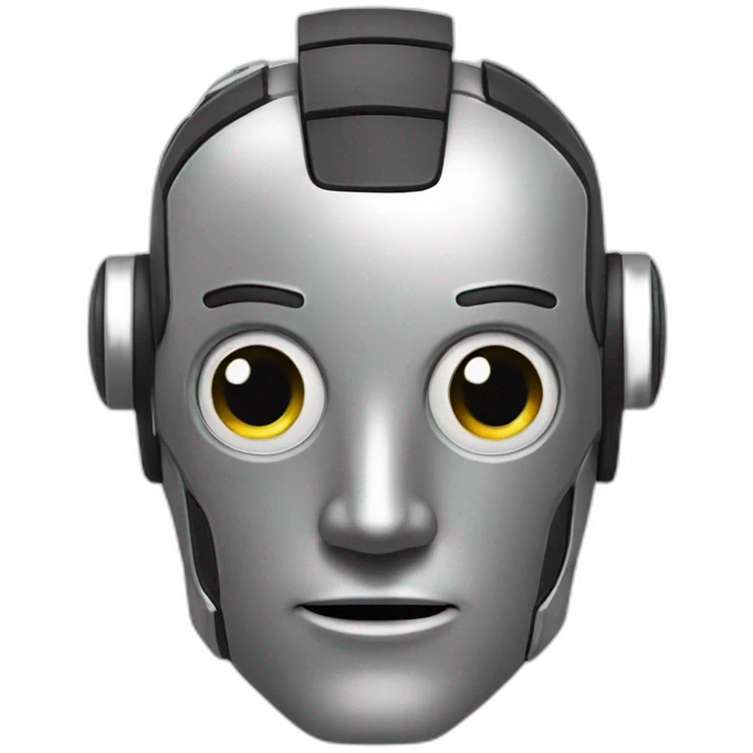 robot con herramienta emoji
