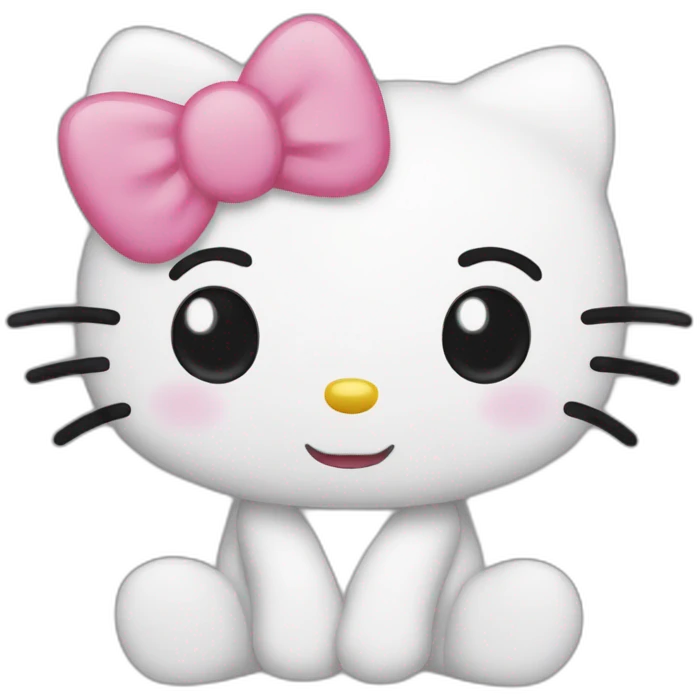 Hello kitty dessin animé emoji