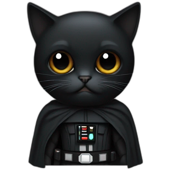 Dark vador on a cat emoji