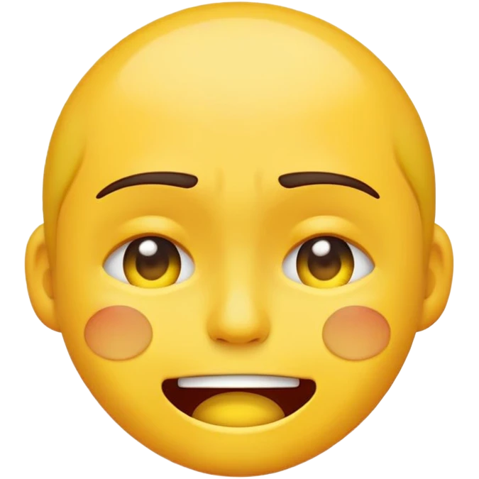 Meme like bad quality emoji of sobbing with a sadistic smile emoji