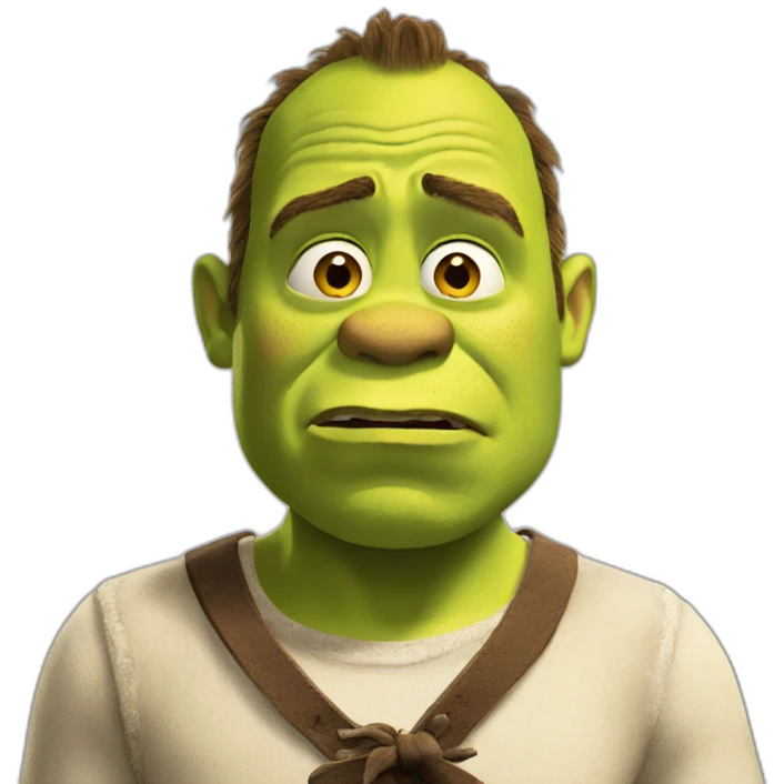 shrek crying emoji