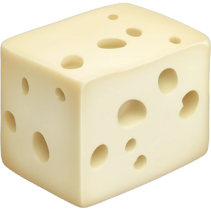 elastic block of white cheese emoji