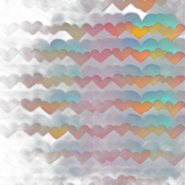 rainbow hearts pattern emoji