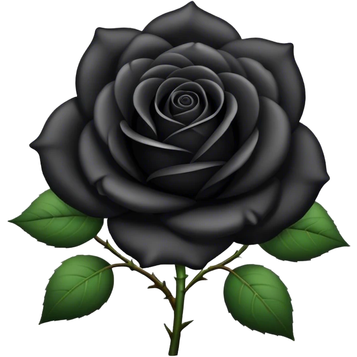 Black rose emoji
