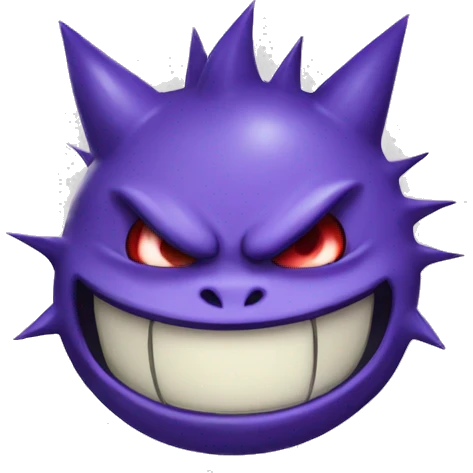 gengar evil smile  emoji