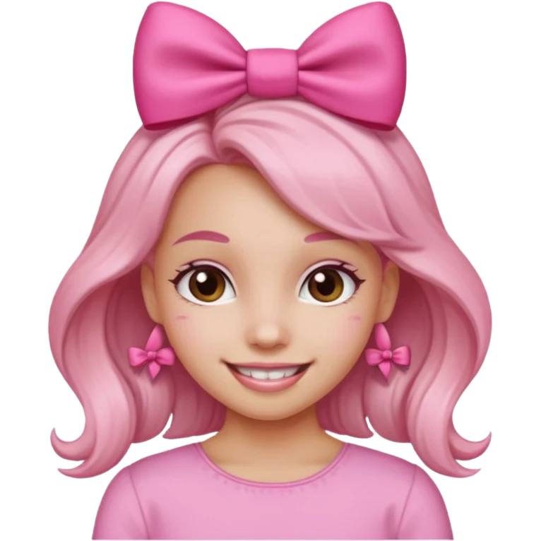 Pink girly emoji