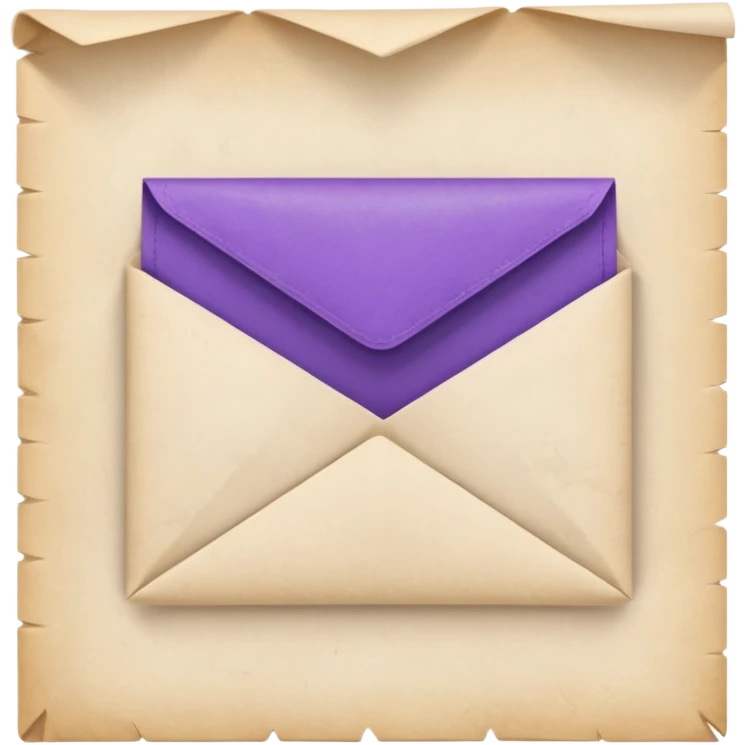 purple empty letter emoji