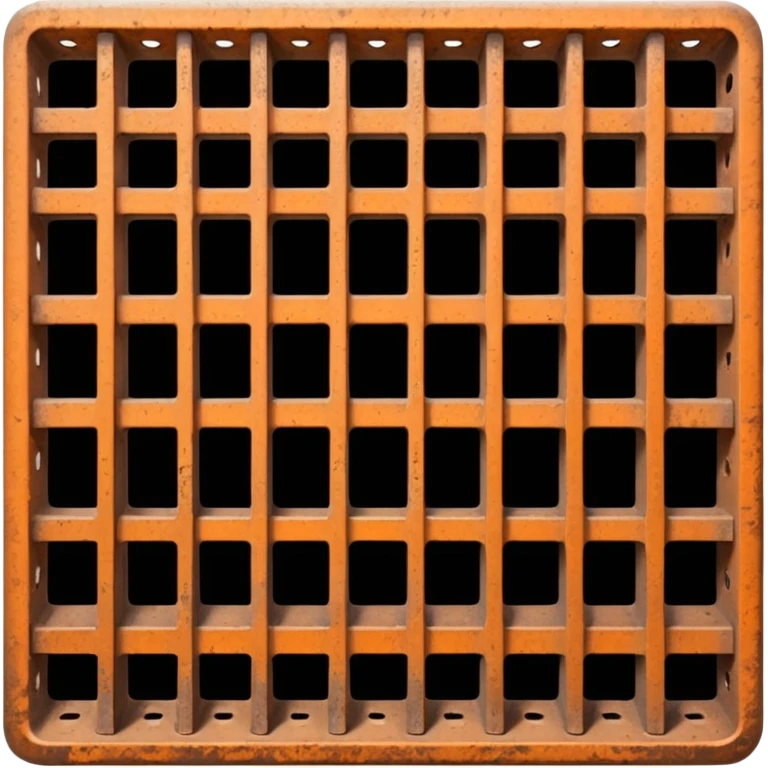 Rusting Metal Grate, seamless, top down perspective, in the style of gritty realism emoji