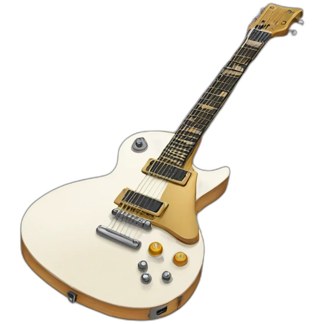 Guitar electric emoji