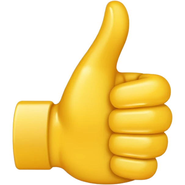 thumbs up emoji, positive and bold emoji