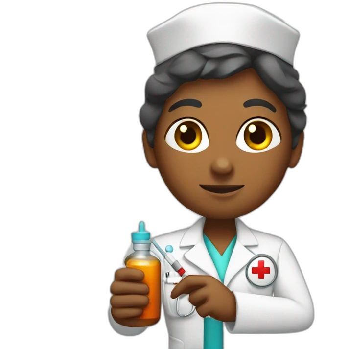 nurse injecting medicine emoji