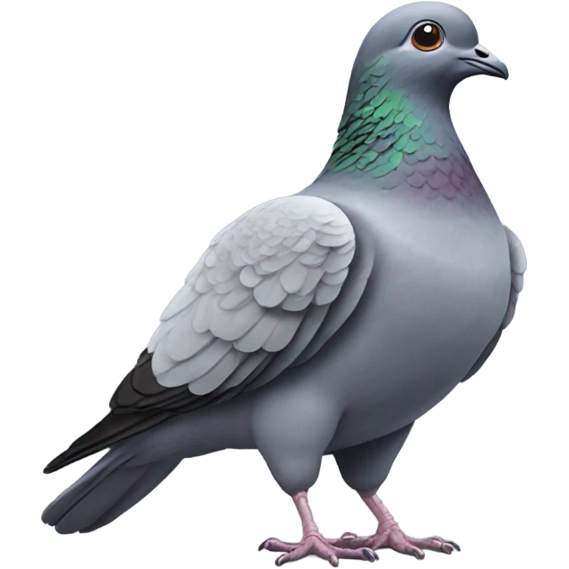 Pigeon doing a handstand emoji