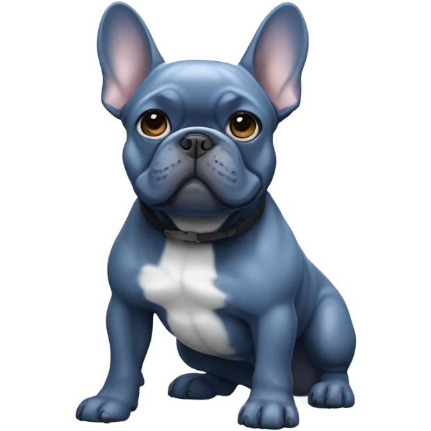 Blue Frenchie emoji