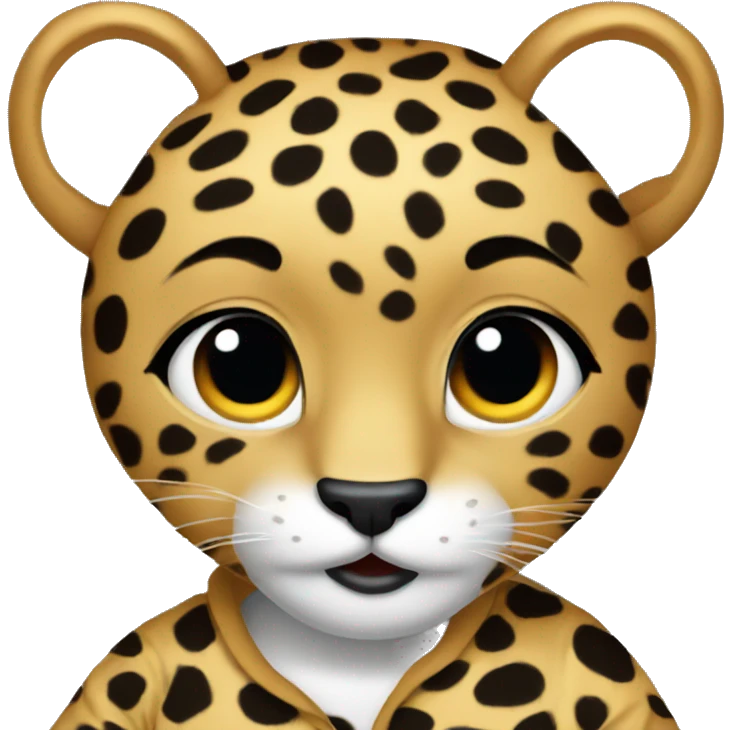 Leopard pajamas emoji