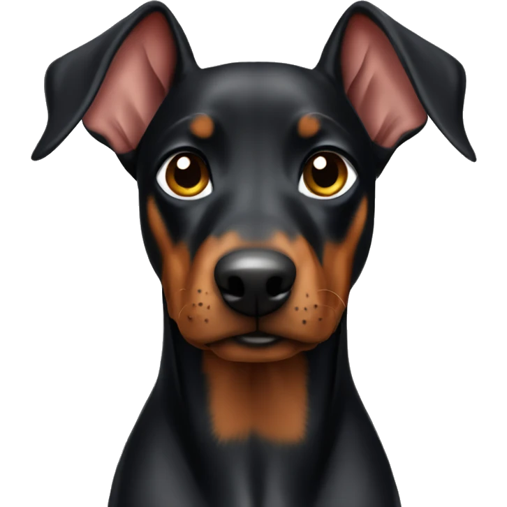 mini doberman  emoji
