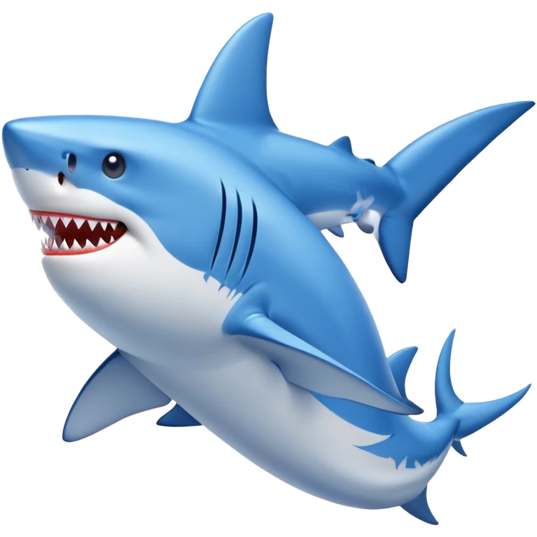 Shark with blue Nikes emoji
