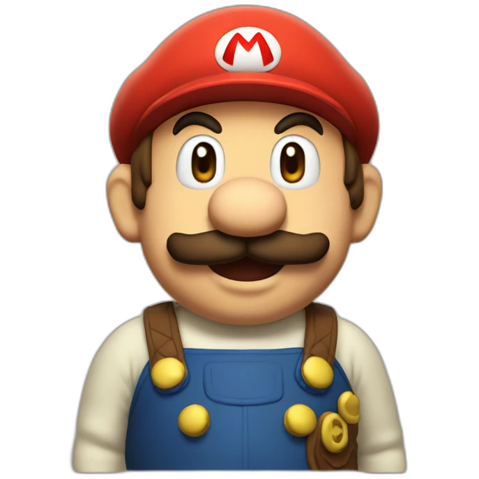Mario as toad emoji