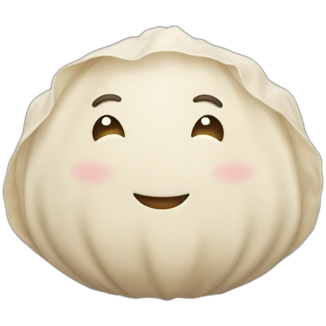 Smiling dumpling emoji