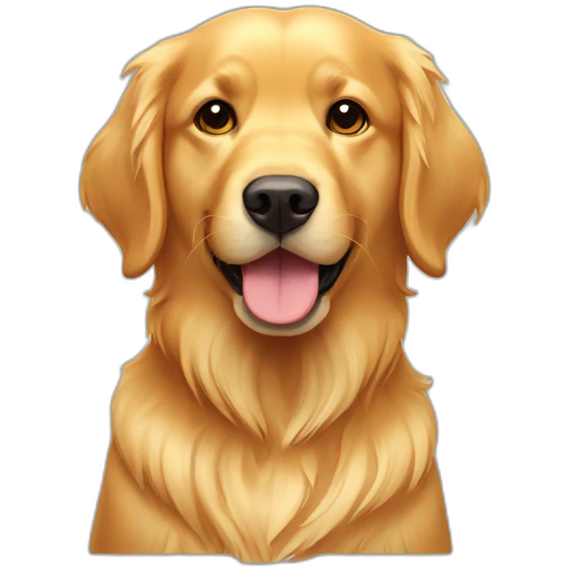 golden retriever morning  emoji