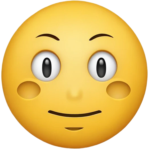 An unimpressed smiley face emoji